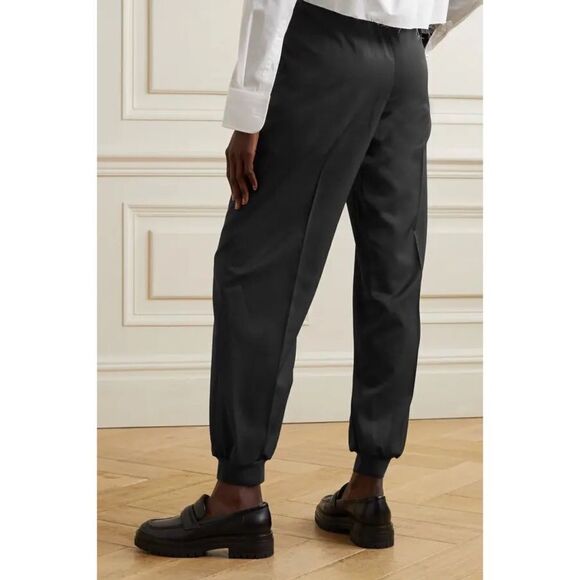 Stella McCartney NICOLE WOOL Zipper Fly Jogger Pants Black Size IT46 (L/US10) - Picture 5 of 12